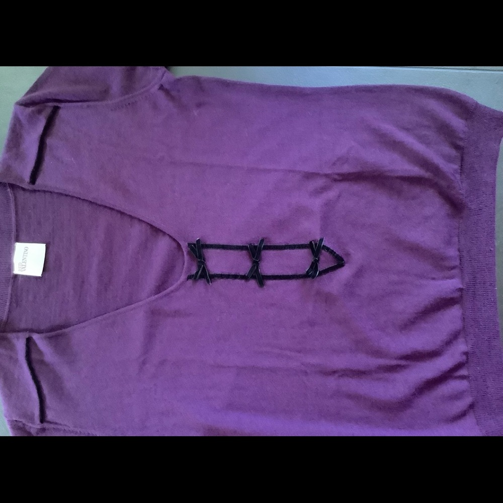 Red Valentino Wool Scoop Neck Top - Picture 16 of 16